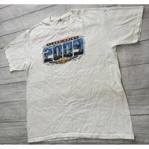 Vintage Y2K Cedar Point Amusement Park 2009  Rollercoaster T-Shirt Size XL